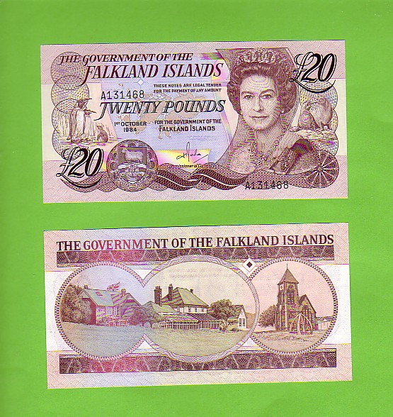 FALKLAND ISLANDS - 1st October 1984 £20/Views