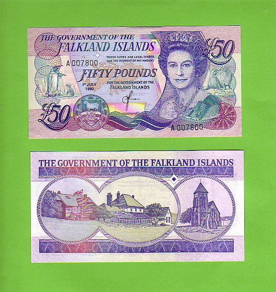 FALKLAND ISLANDS - 1st July 1990 £50/Views