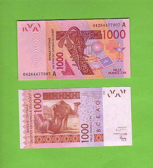 IVORY COAST - 2003 1000 Fcfa/Camels