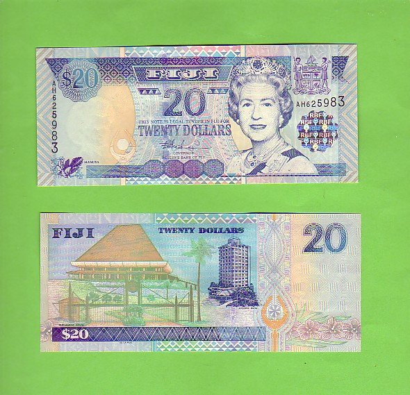 FIJI - $20/Manusa Bird/Parliament and Reserve Bank