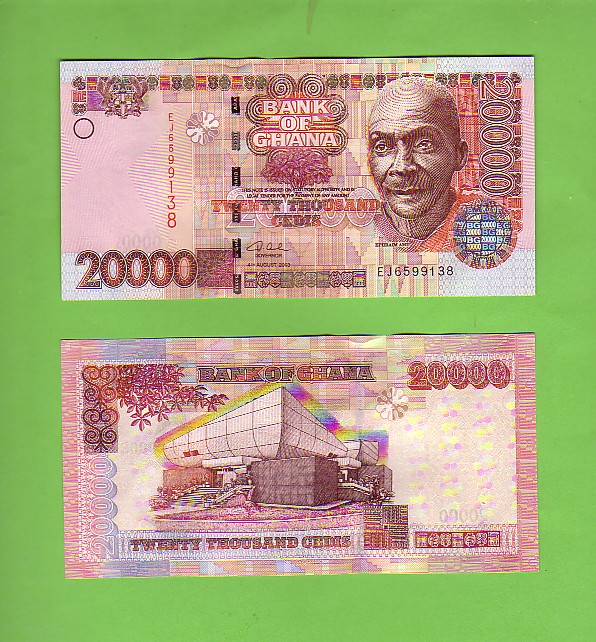 GHANA - 4th August 2003/20000 Cedis/Parliament Building