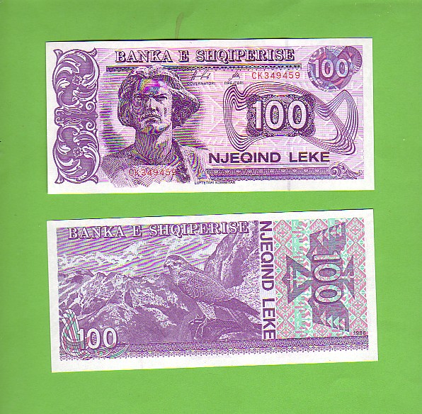 ALBANIA - 1996/100 Lek/Bird/Falcon