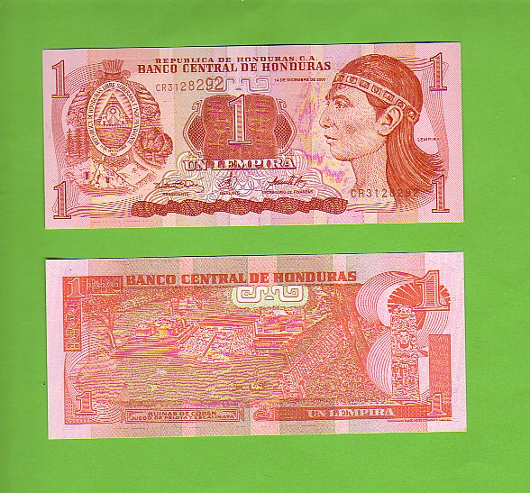 HONDURAS - 14th December 2000/Mayan Indian/Ruins