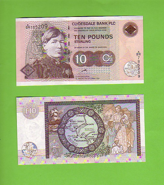 SCOTLAND - 12th October 1999/£10/Clydesdale Bank/Mary Slessor