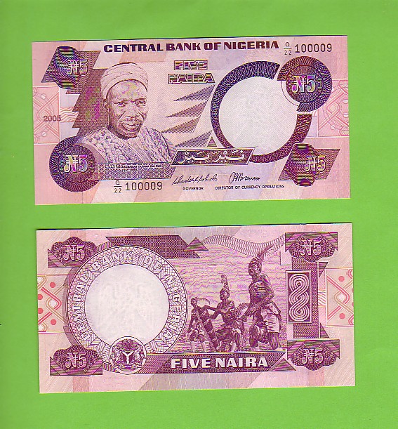 NIGERIA - 2005/5 Naira/Drummers