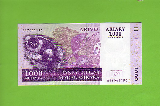 MADAGASCAR - Banknotes