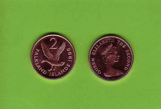 FALKLAND ISLANDS - 1998 2p UNC/Bird/Upland Goose